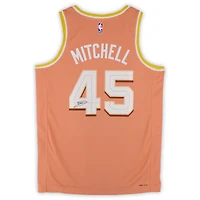 Donovan Mitchell Cleveland Cavaliers Autographed Orange Nike 2025-26 City Edition Swingman Jersey