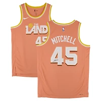 Donovan Mitchell Cleveland Cavaliers Autographed Orange Nike 2025-26 City Edition Swingman Jersey