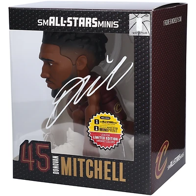 Figurine en vinyle autographiée de 6 pouces de Donovan Mitchell Cleveland Cavaliers