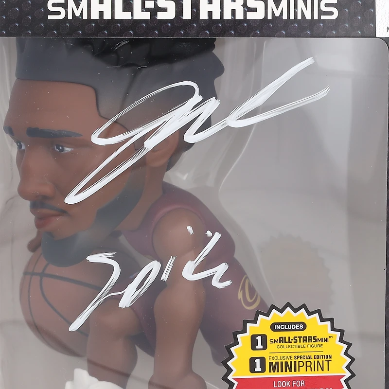 Figurine en vinyle 6" dédicacée par Donovan Mitchell des Cleveland Cavaliers avec inscription "Spida"