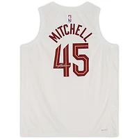 Maillot Nike Swingman blanc autographié par Donovan Mitchell des Cleveland Cavaliers 2022-2023 Association Edition