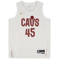 Maillot Nike Swingman blanc autographié par Donovan Mitchell des Cleveland Cavaliers 2022-2023 Association Edition