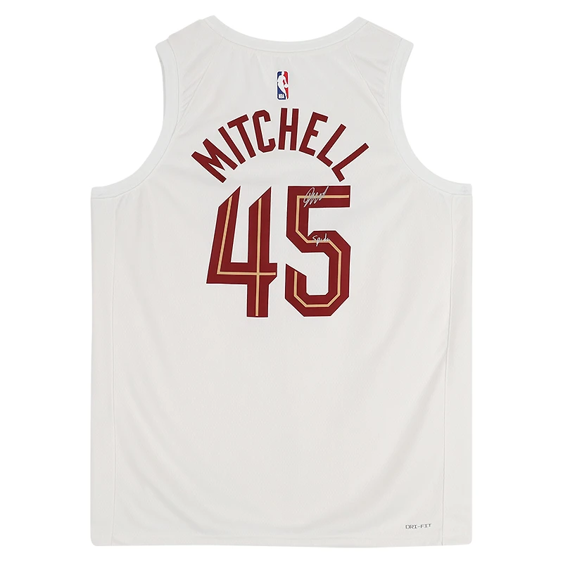 Donovan Mitchell Cleveland Cavaliers Autographed White Nike 2022-23 Association Edition Swingman Jersey with "Spida" Inscription