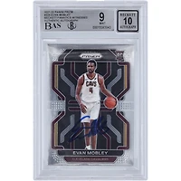Evan Mobley Cleveland Cavaliers Autographed 2021-22 Panini Prizm #325 Beckett Fanatics Witnessed Authenticated 9/10 Rookie Card