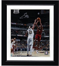Evan Mobley Cleveland Cavaliers Autographed 8" x 10" Fadeaway Jumper vs. Indiana Pacers Photograph