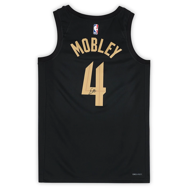 Evan Mobley Cleveland Cavaliers Autographed Black Jordan Brand 2022-23 Statement Edition Jersey 