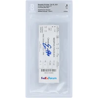 Billet de début NBA autographié par Evan Mobley pour les Cleveland Cavaliers - BAS Authenticated Graded 10