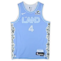Evan Mobley Cleveland Cavaliers Autographed Nike Blue 2024-25 City Edition Authentic Jersey