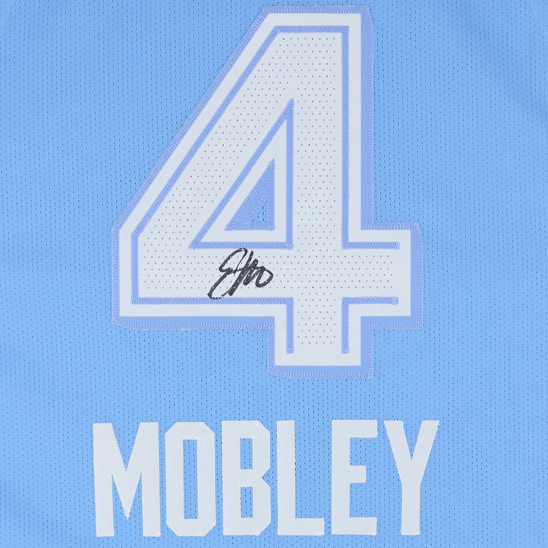 Maillot Nike bleu authentique 2024-25 City Edition signé Evan Mobley des Cleveland Cavaliers