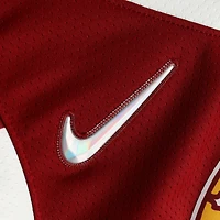 Maillot Nike Swingman Mixtape 2021-22 rouge autographié par Evan Mobley des Cleveland Cavaliers avec inscription « #3 Draft Pick »