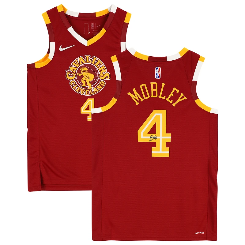 Maillot Swingman Nike Mixtape 2021-22 dédicacé par Evan Mobley des Cleveland Cavaliers