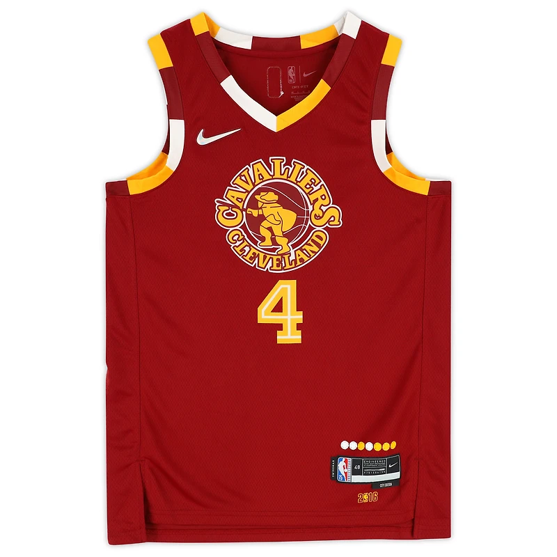 Evan Mobley Cleveland Cavaliers Autographed Nike Red 2021-22 Mixtape Swingman Jersey