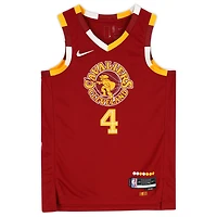 Evan Mobley Cleveland Cavaliers Autographed Nike Red 2021-22 Mixtape Swingman Jersey