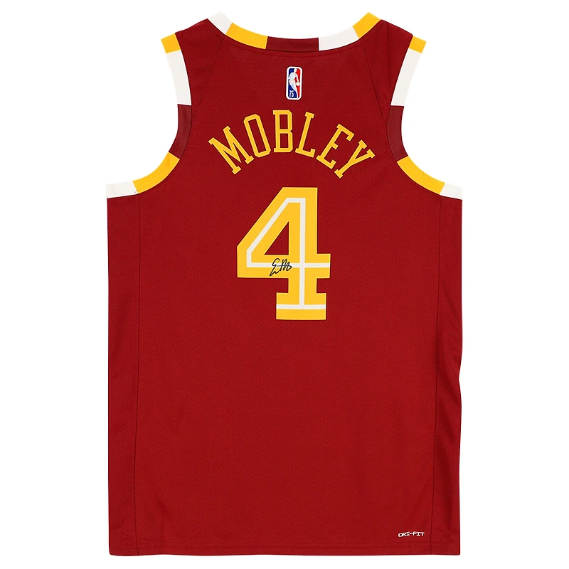 Evan Mobley Cleveland Cavaliers Autographed Nike Red 2021-22 Mixtape Swingman Jersey
