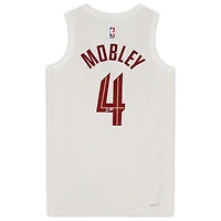 Maillot Swingman Nike blanc autographié par Evan Mobley des Cleveland Cavaliers 2022-2023