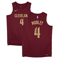 Evan Mobley Cleveland Cavaliers Autographed Red Nike 2022-23 Icon Edition Swingman Jersey with "Let Em Know' Inscription 