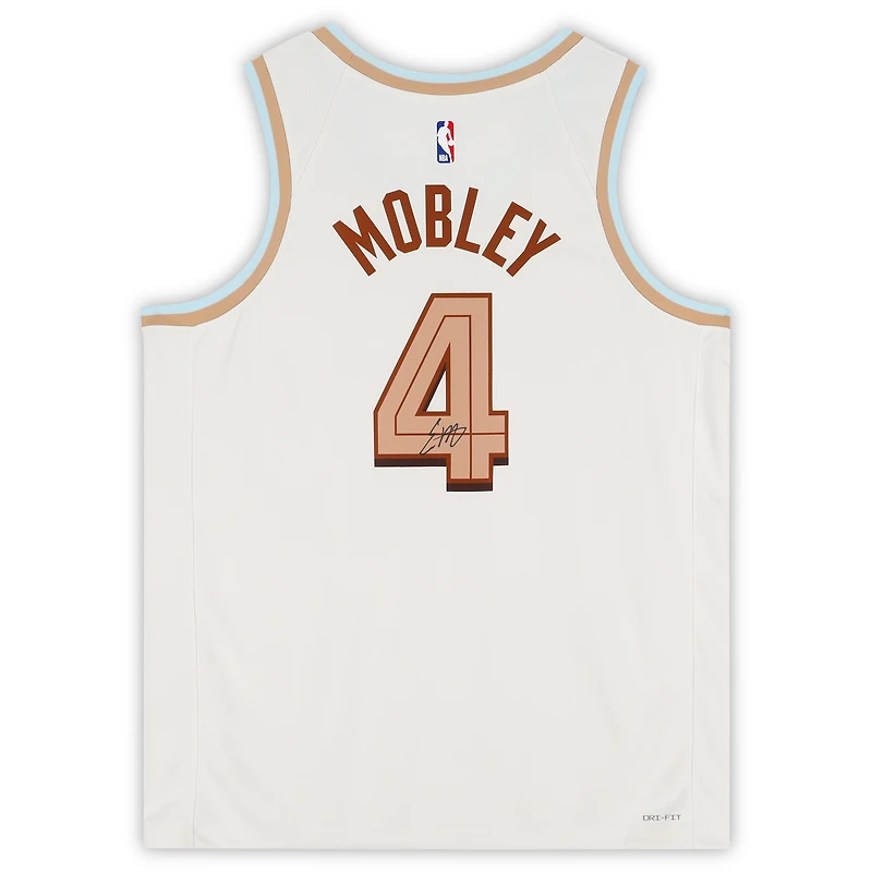Evan Mobley Cleveland Cavaliers Autographed White Nike 2022-23 City Edition Swingman Jersey