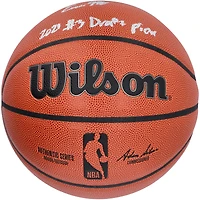 Ballon de basket-ball d'intérieur/extérieur Wilson Authentic Series autographié par Evan Mobley des Cleveland Cavaliers avec inscription « 2021 #3 Pick »