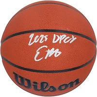 Ballon de basket-ball Wilson Authentic Series intérieur/extérieur autographié par Evan Mobley des Cleveland Cavaliers avec inscription « 2025 DPOY »