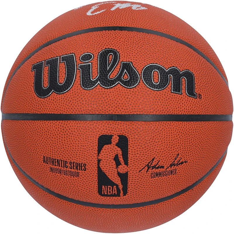 Evan Mobley Cleveland Cavaliers Autographed Wilson Authentic Series Indoor/Outdoor Basketball with "2025 DPOY" Inscription