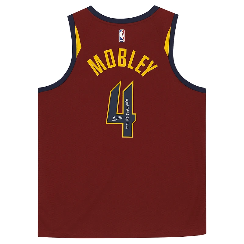 Evan Mobley Cleveland Cavaliers Autographed Wine Nike Swingman Jersey with "2021 #3 Pick" Inscription