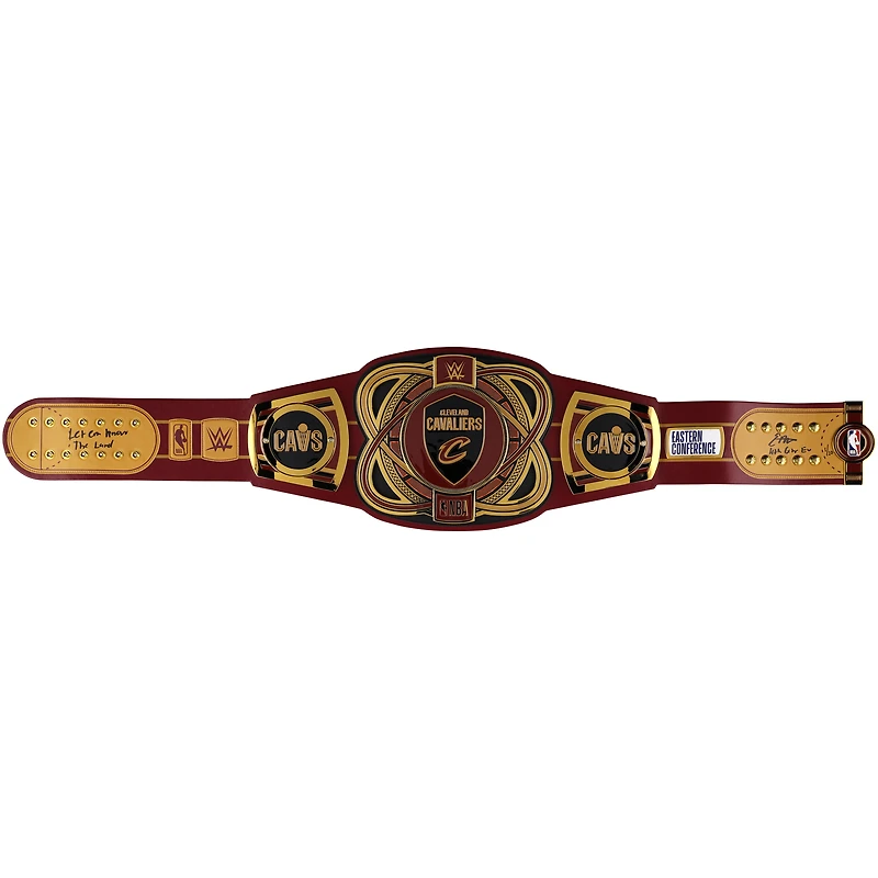 Ceinture de titre WWE Legacy autographiée par Evan Mobley des Cleveland Cavaliers avec inscriptions multiples