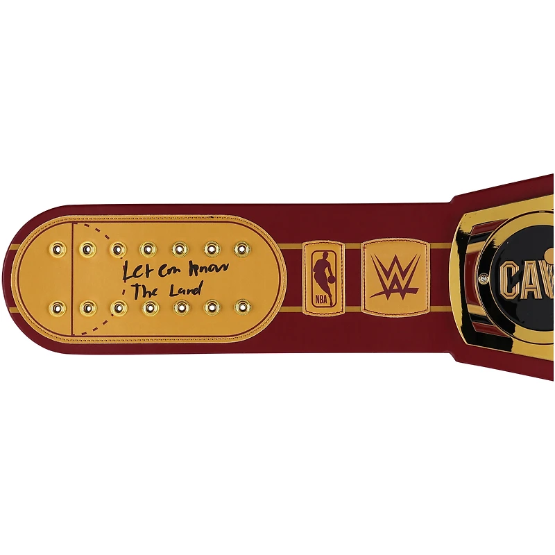 Ceinture de titre WWE Legacy autographiée par Evan Mobley des Cleveland Cavaliers avec inscriptions multiples