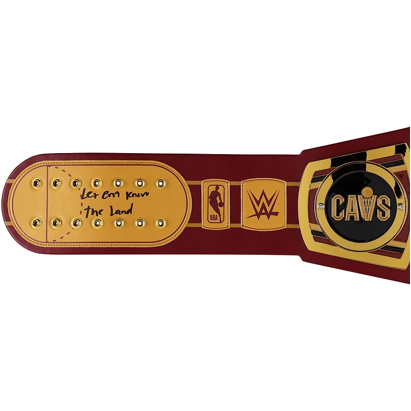 Ceinture WWE Legacy dédicacée par Evan Mobley des Cleveland Cavaliers avec inscriptions multiples - Édition limitée n° 10/10