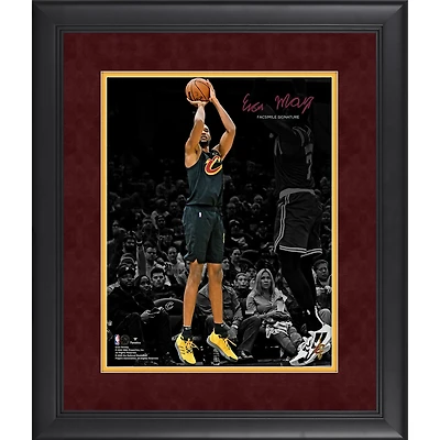 Photographie encadrée de 11"x 14" de la signature fac-similé d'Evan Mobley des Cleveland Cavaliers