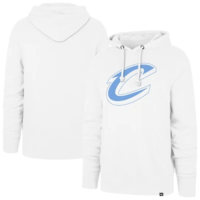 Men's '47  White Cleveland Cavaliers Headline Pullover Hoodie