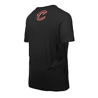 T-shirt à manches courtes premium brodé pour homme, modèle V107988 CAVS BLK NBA New Era GCP, TEEMENSCR 60758065 #1