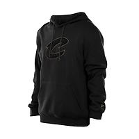 Men's New Era  Black Cleveland Cavaliers Tonal Color Pop Premium Pullover Hoodie