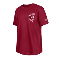 Men's New Era  Wine Cleveland Cavaliers Glow-in-the-Dark T-Shirt