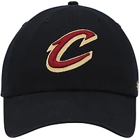 Casquette ajustable Cleveland Cavaliers Core Logo Clean Up noire pour homme, modèle 47
