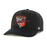 Men's '47  Black Cleveland Cavaliers Nothing But Net Hitch Adjustable Hat