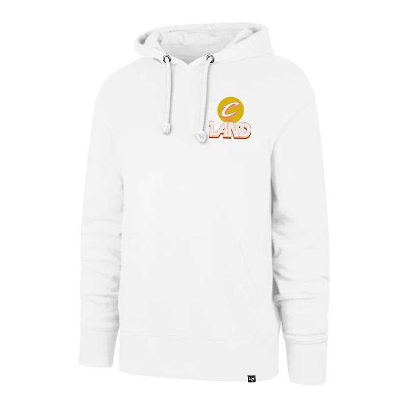 Men's '47 White Cleveland Cavaliers 2025/26 City Edition Jab Step Headline Hoodie