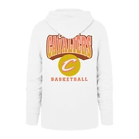 Sweat à capuche Cleveland Cavaliers '47 blanc édition City 2025/26 pour homme avec logo Jab Step Headline
