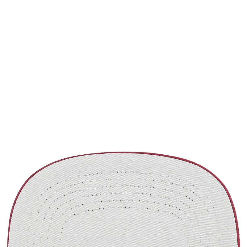 Casquette trucker Emmett en sergé épais pour homme, coloris « 47 Wine » des Cleveland Cavaliers. Modèle ajustable.