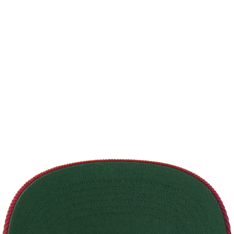 Casquette ajustable en velours côtelé décontracté Golden Age des Cleveland Cavaliers, modèle 47, couleur vin, pour homme