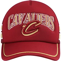 Men's '47 Wine Cleveland Cavaliers Sidebrand Stripes Trucker Adjustable Hat