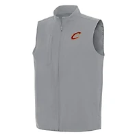 Gilet zippé intégral Regard des Cleveland Cavaliers pour homme, gris Antigua
