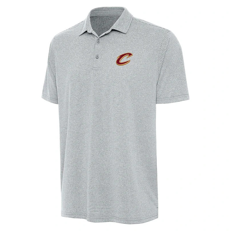 Polo gris chiné Antigua pour homme, motif Cleveland Cavaliers