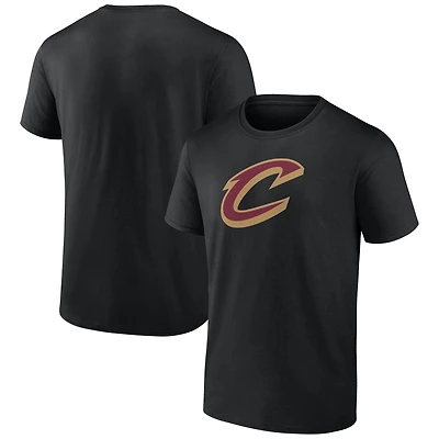 T-shirt noir pour homme avec logo principal des Cleveland Cavaliers