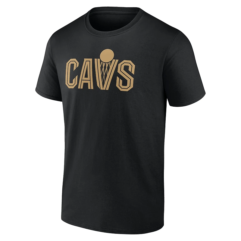 Men's  Black Cleveland Cavaliers Wordmark T-Shirt