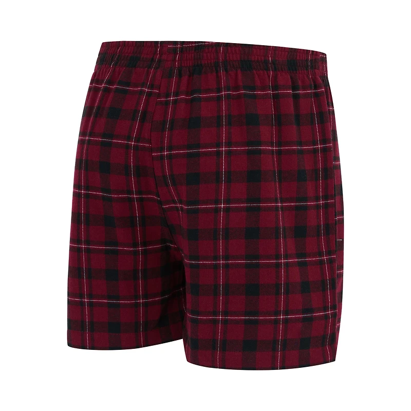 Men's Concepts Sport Wine/Black Cleveland Cavaliers Hawthorn Flannel Boxer