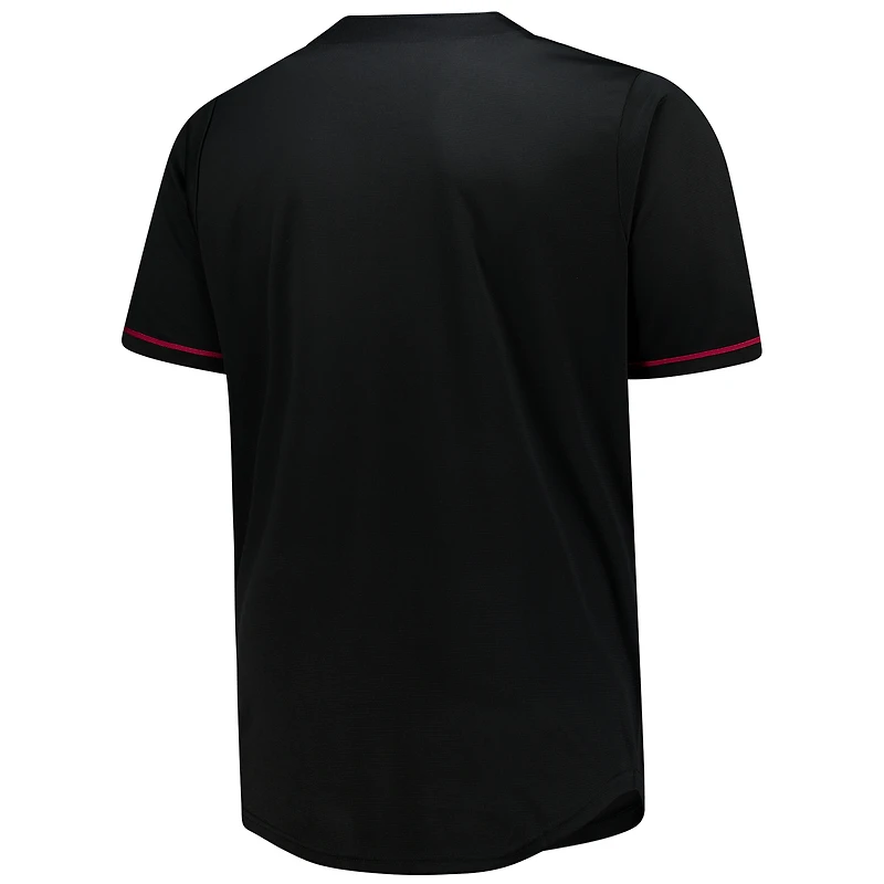 Men's Fanatics Black Cleveland Cavaliers Big & Tall Pop Full-Button Jersey