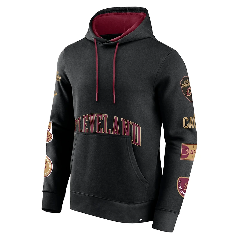 Sweat à capuche noir Fanatics pour hommes des Cleveland Cavaliers Home Court