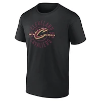 T-shirt noir Fanatics pour homme, célébration du trophée des Cleveland Cavaliers
