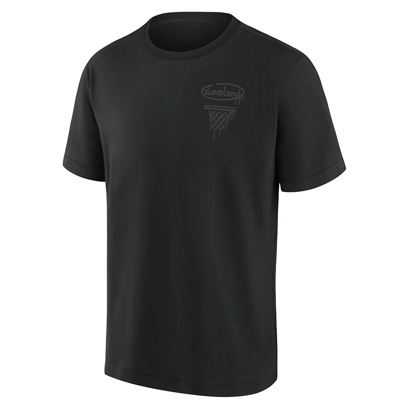 Men's Fanatics Cleveland Cavaliers Blackout Heavyweight T-Shirt