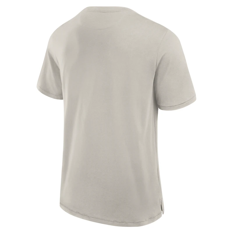 Men's Fanatics  Cream Cleveland Cavaliers Crossover Collection Pull Up Jumper Shot Premium T-Shirt